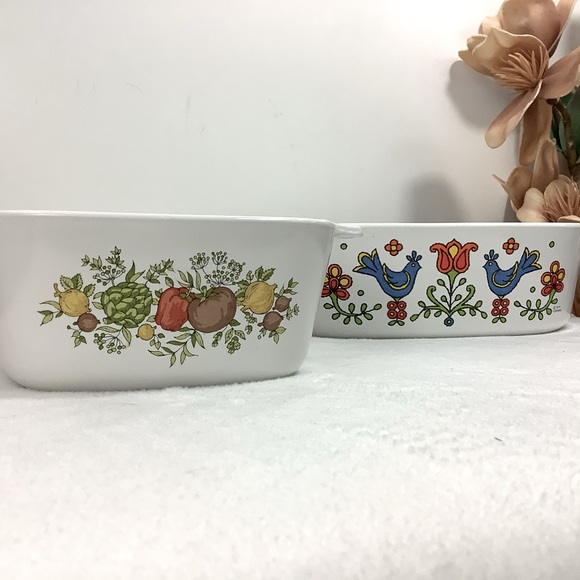 CORNINGWARE Country Festival Blue Birds Quart Pan - Picture 8 of 12